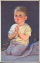 Postkarte - kleiner Junge - Knick längs der Kartenmitte