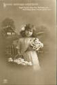 Foto-AK - Mädchen mit Blumen