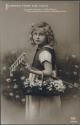Kind mit Blumen - Postkarte