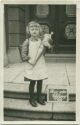 Mein erster Schultag 1936 - Mädchen mit Schultüte - Foto-AK