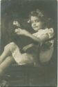 Mädchen mit Puppe - Foto-AK