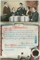 Postkarte - Urkunde - Glas Bier auf Euer Wohl geleeret hat ... ca. 1910