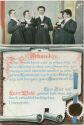 Postkarte - Urkunde - Glas Bier auf Euer Wohl geleeret hat ... ca. 1910