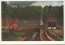 Postkarte - Rotes Haus im Moor - Künstler-Hilfswerk 1937