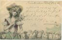 Postkarte - Schafe - signiert R. R. v. Wichera
