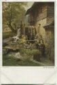 Postkarte - Die Wassermühle - Paul Weber