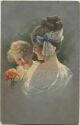 Postkarte - Junge Frau mit kleinem Kind - Ludwig Knoefel