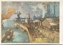 Postkarte - Industrielandschaft am Niederrhein - Künstler-Hilfswerk 1937