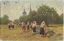 Postkarte - A. Makovsky - La fenaisaon