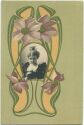 Postkarte - Jugendstil - Art nouveau - Blumen - Photographie