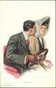 Affinites - Künstlerkarte signiert Alonzo Kimball 1906