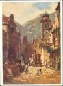 Postkarte - Carl Spitzweg - Serenissimi Auffahrt