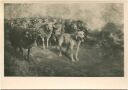 Postkarte - Heinrich Johann Zügel - Schafherde - Foto-AK