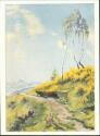 Birken am Weg - Karl-Kühnle-Postkarte 59