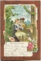 Behüt Dich Gott - - Paar mit Hund - Postkarte