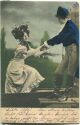 Postkarte - Mann und Frau