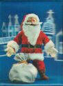Ansichtskarte - Besondere Materialien - 3-D - Hologramm Karte Weihnachtsmann