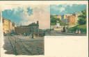 Ansichtskarte - Motiv - Meissner & Buch - Genova - Piazza Corvetto - Piazza Caricamento