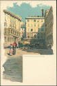 Ansichtskarte - Motiv - Meissner & Buch - Genova - Piazza della Zecca