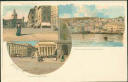 Ansichtskarte - Motiv - Meissner & Buch - Genova - Piazza de Ferrari - Panorama del porto - Via Carlo Felice