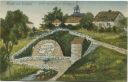 Postkarte - Schlesinger Quelle - Kirche und Friedhof - Gräber