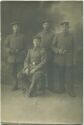 Postkarte - Gruppenbild - Soldaten
