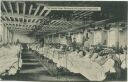 Postkarte - Fabriksaal einer Spinnerei als Lazarett
