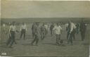 Kriegsgefangenenlager Kassel - Lagerinsassen beim Fussballspielen - Foto-AK