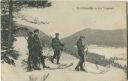 Postkarte - Ski-Patrouille in den Vogesen