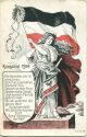 Postkarte - Kriegslied 1914 - In treue fest