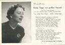 Postkarte - Diana Parker - Keine Angst vor grossen Tieren! 1954