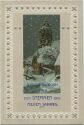 Postkarte - Neujahr - Schneelandschaft - Sternenhimmel