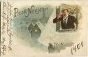 Postkarte - Prosit Neujahr - Student