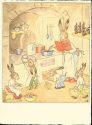 Ansichtskarte - Frohe Ostern - Die Osterhasenküche