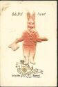 Postkarte - Fröhliche Ostern - Samt Hase
