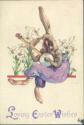 Loving Easter Wishes - Osterhase - Banjo - Postkarte