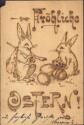 Fröhliche Ostern - Holzkarte