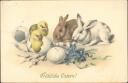 Fröhliche Ostern - Küken - Hasen