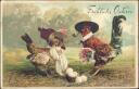 Postkarte - Prägedruck - Fröhliche Ostern