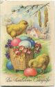 Postkarte - Die herzlichsten Ostergrüsse - Küken