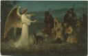 Postkarte - Die Heilige Schrift - Der Engel verkündet den Hirten die Geburt Jesu