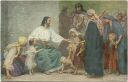 Die Heilige Schrift - Jesus der Kinderfreund - Künstler-Ansichtskarte