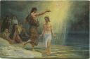 Die Heilige Schrift - Jesu Taufe - Künstler-Ansichtskarte
