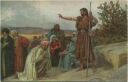 Die Heilige Schrift - Johannes predigt in der Wüste - Künstler-Ansichtskarte