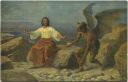 Jesu Versuchung - Künstler-Ansichtskarte