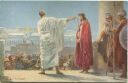 Die Heilige Schrift - Jesus vor Pilatus - Künstler-Ansichtskarte