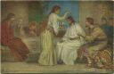 Die Heilige Schrift - Jesu Salbung in Bethanien - Künstler-Ansichtskarte
