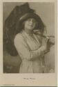 Postkarte - Mia May mit Sonnenschirm