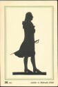 Silhouette - Friedrich Schiller 1790 - Postkarte