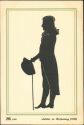 Postkarte - Silhouette - Friedrich Schiller 1790